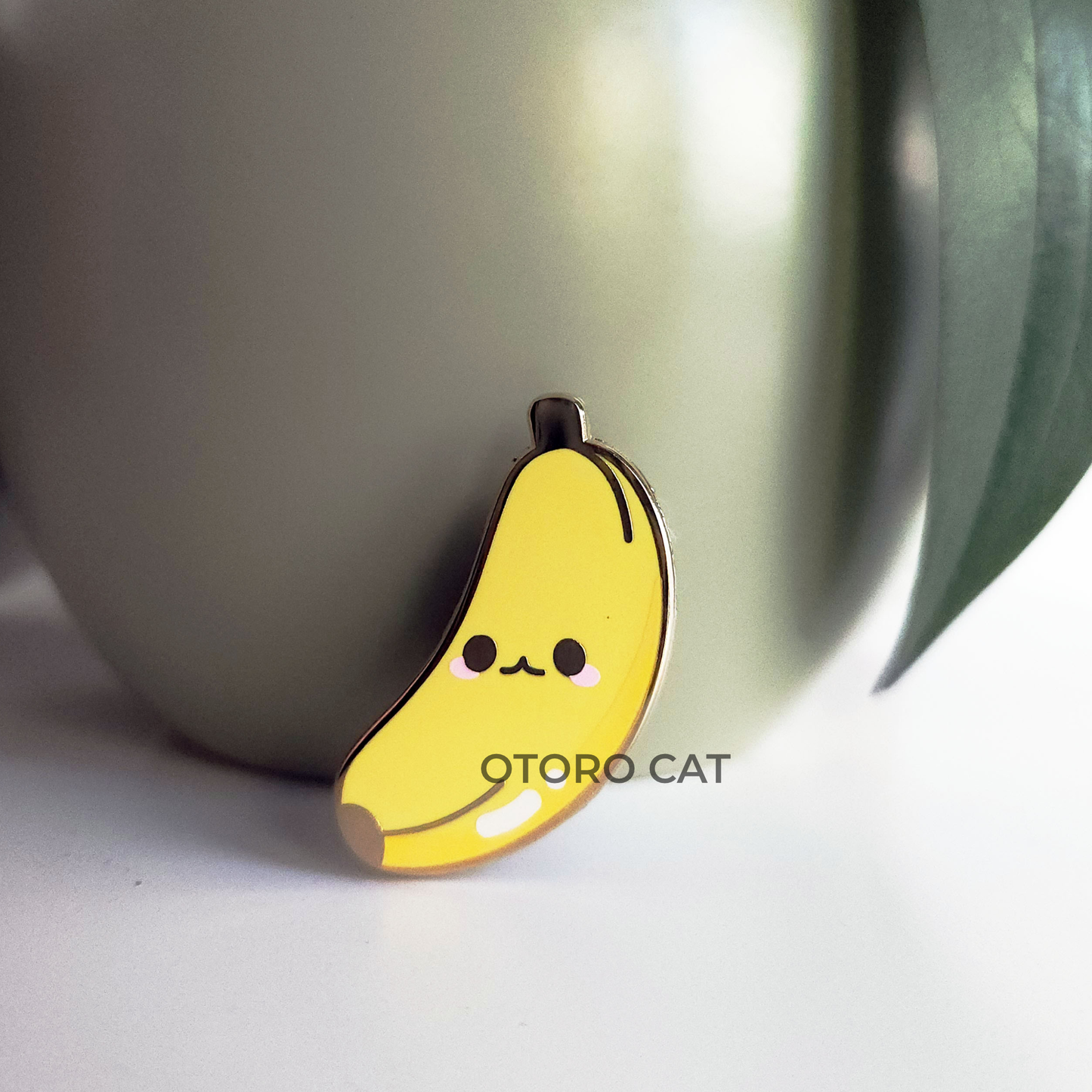 Banana Enamel Pin, Fruit Enamel Pin, Banana pin, gifts for friends, fruit pin, kawaii pin, cute pin
