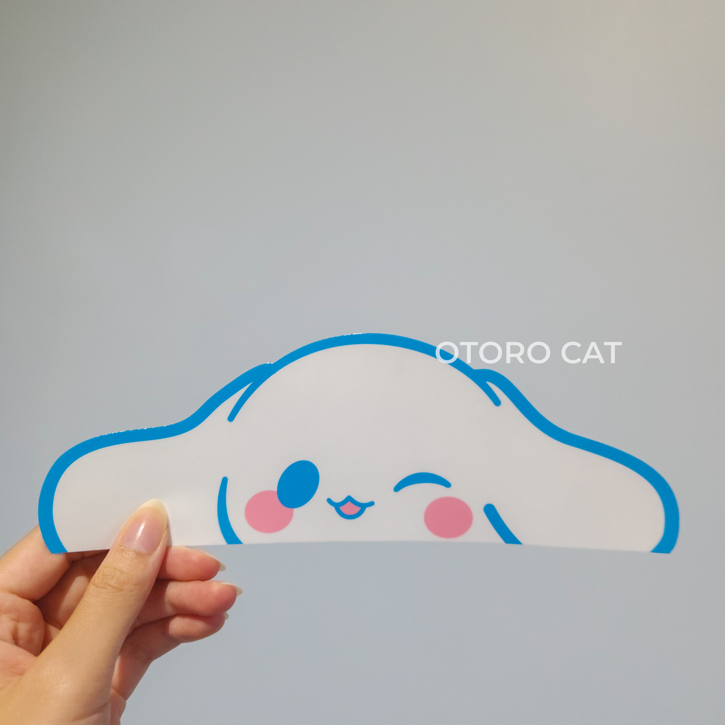 Blue Cinna Peeker Sticker - Waterproof and UV-Proof: Ideal for E-Readers and Cars