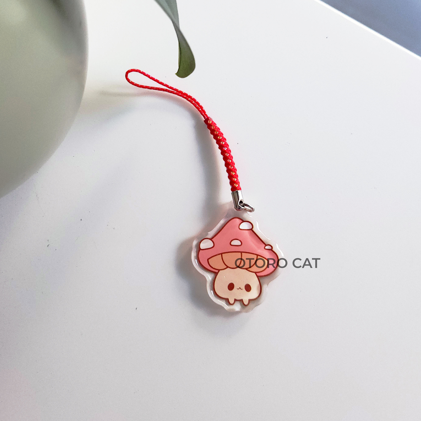 Cottagecore Mushroom Phone Charm