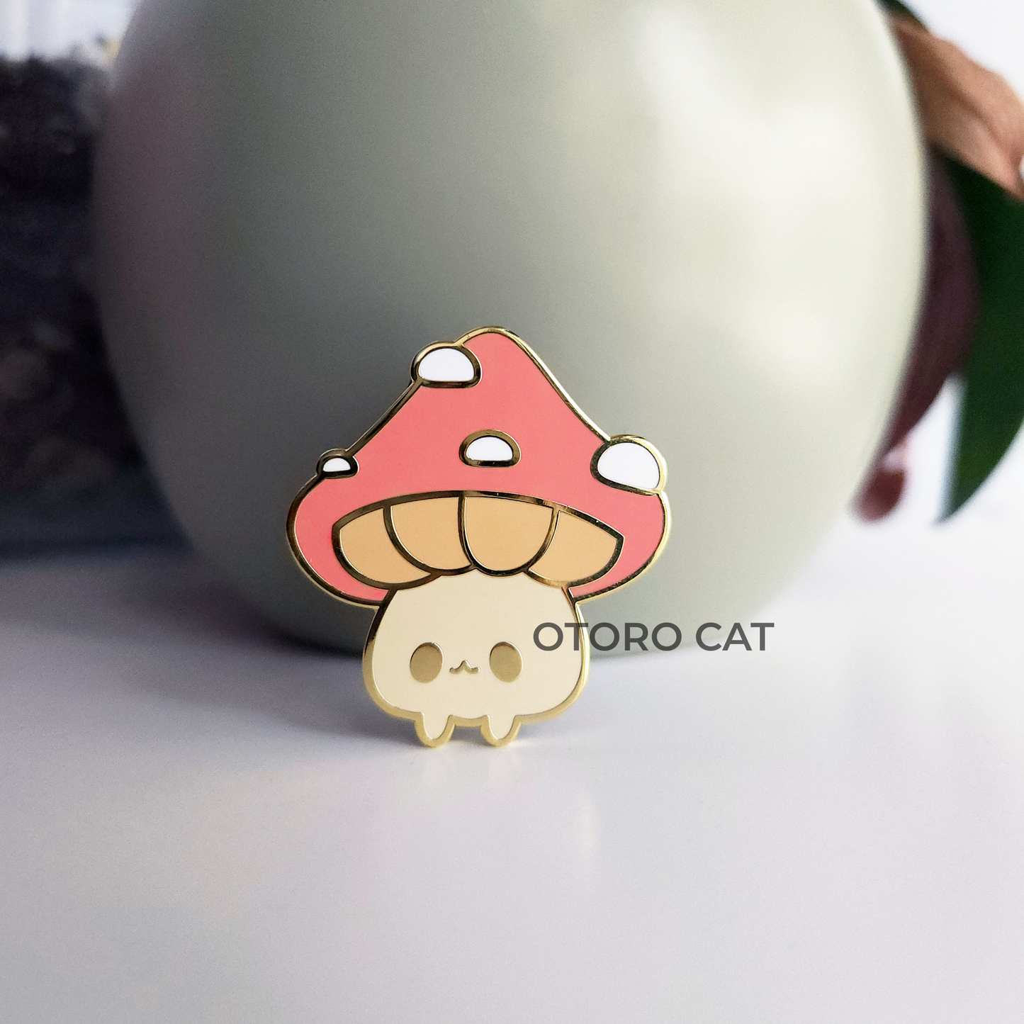 Enchanting Forest Dreams Mushroom Enamel Pin | 1.5" Tall | Cute Accessory