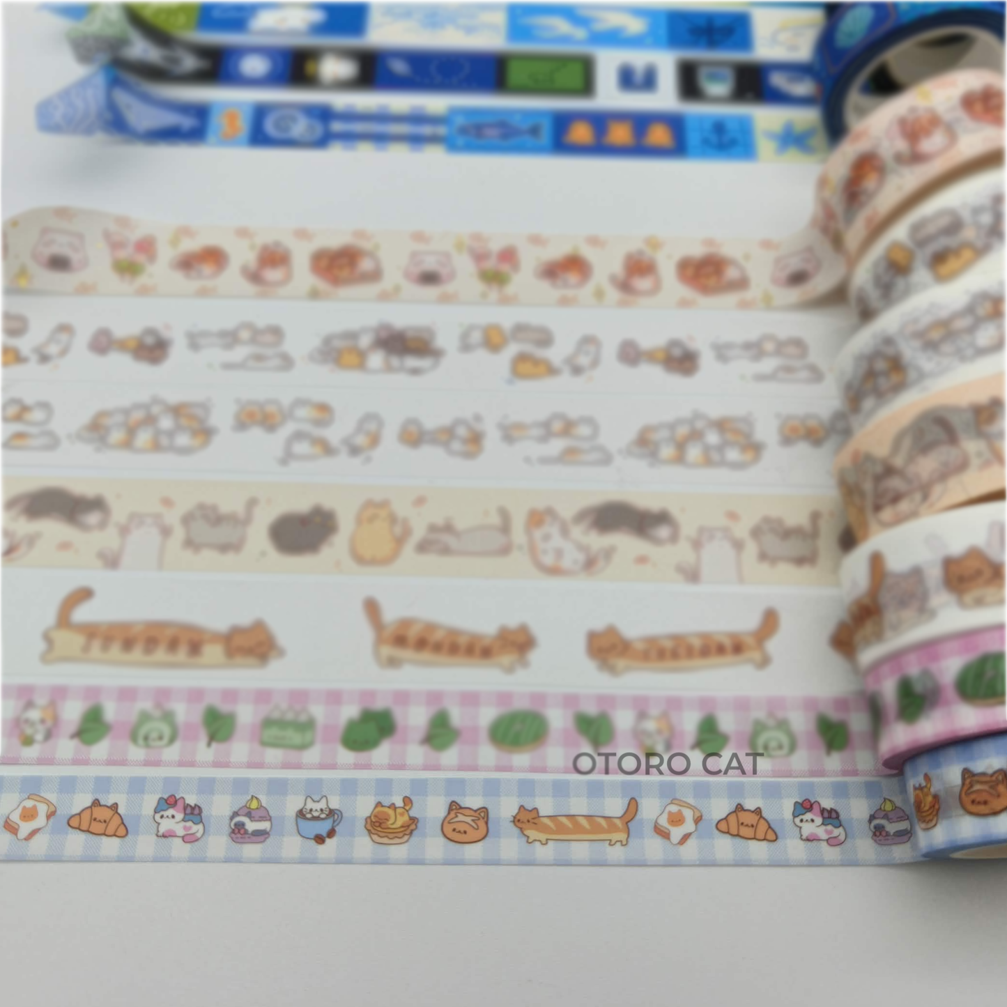 Pawfee Break Washi Tape – Cute Cat Coffee & Pastry Decorative Tape | Kawaii Café Washi Tape for Journaling, Scrapbooking, Planners & Crafts