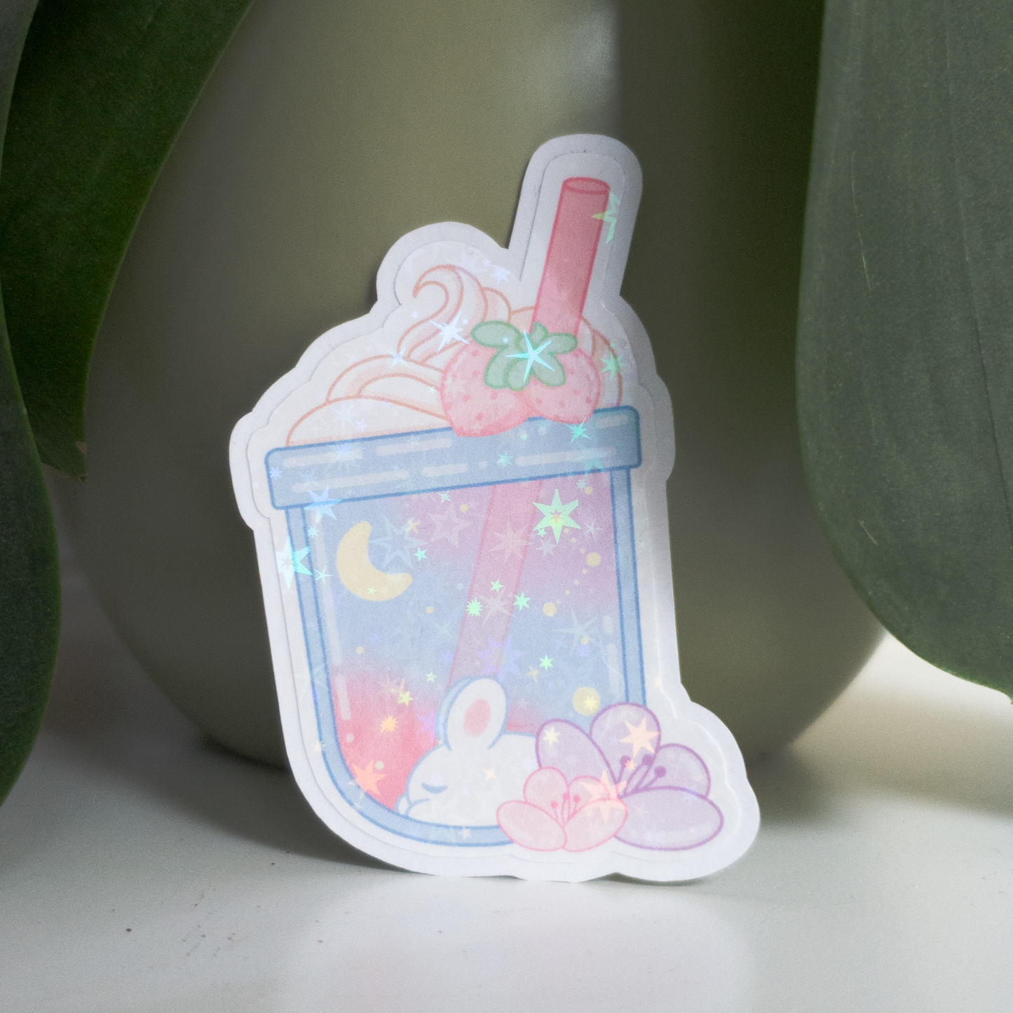Pastel Galaxy Drink Sticker