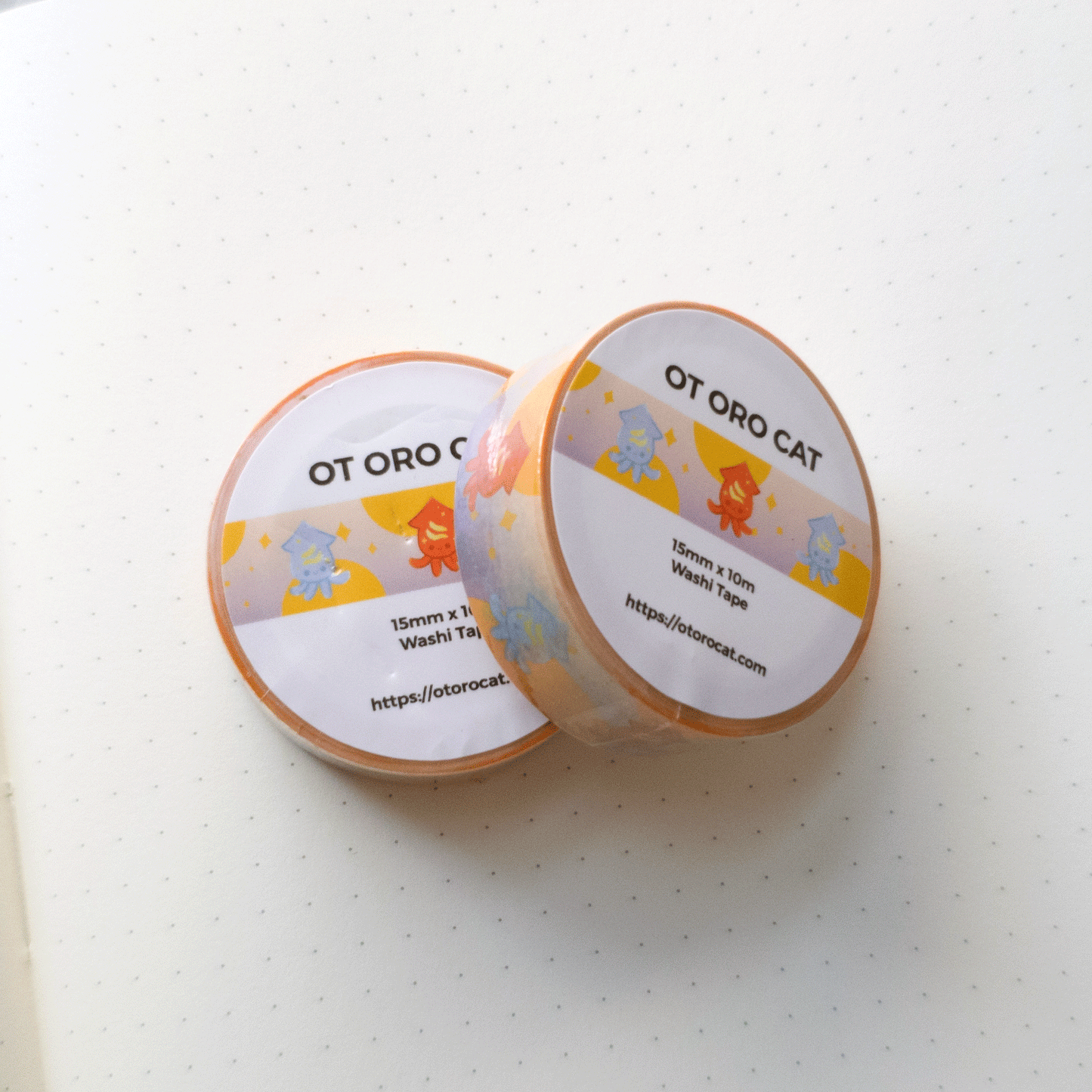 Happy Squid Washi Tape