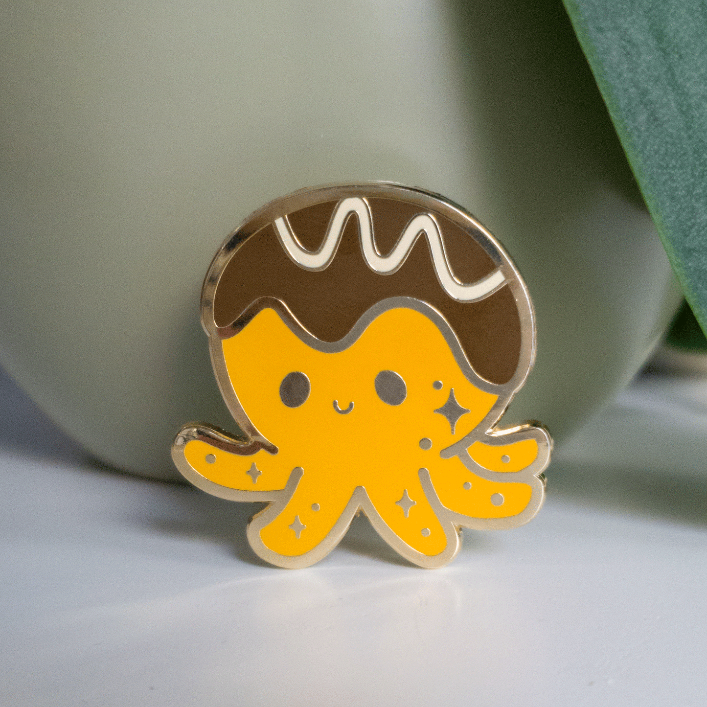 Takoyaki Enamel Pin