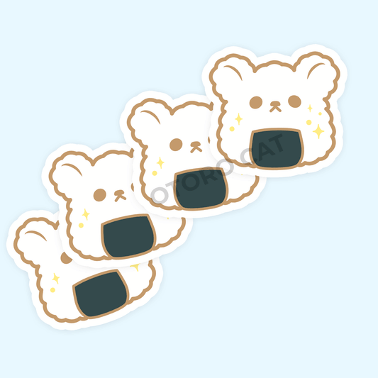 Bear Onigiri Sticker