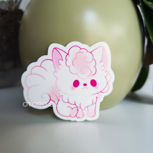 Pink Shiny Fox Sticker