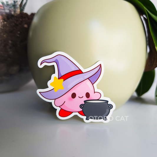 Pink Bubble Witch Sticker